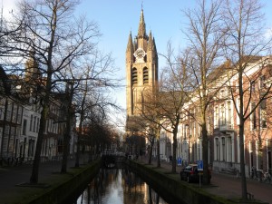 De oude kerk van Delft