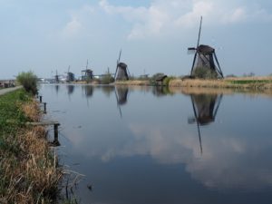 The windmills of Kinderdijk an Unesco Worldsite